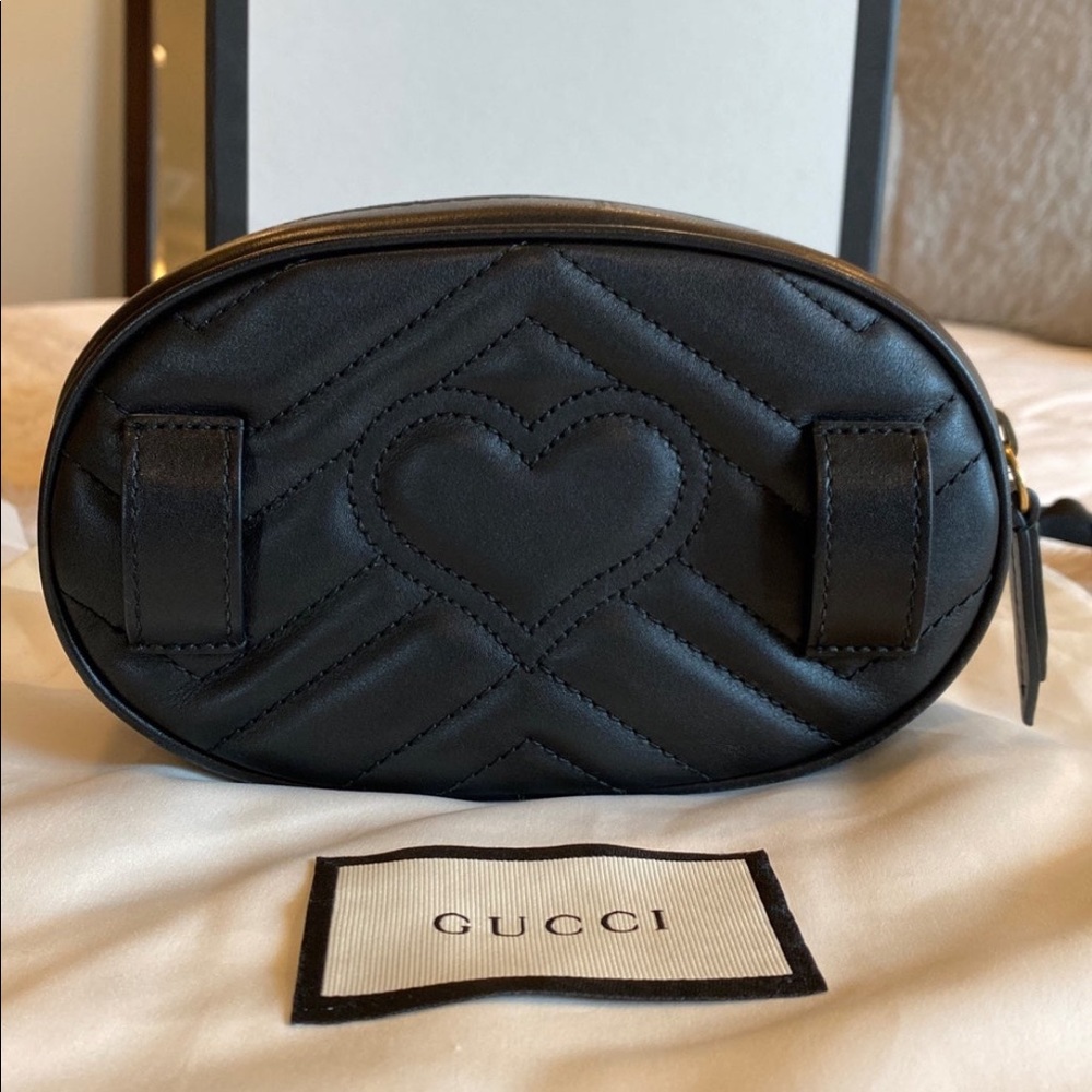 Gucci GG Marmont Matelassé Leather Belt Bag - Picture 3 of 12